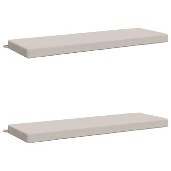 2-teilige Bankkissen SOEST 2 stk. 100 % Polyester Weiß