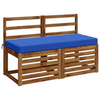 2-teilige Bankkissen SOEST 2 stk. 100 % Polyester Königsblau