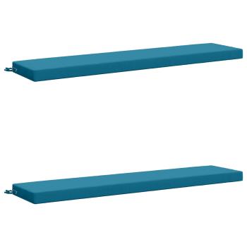 Bankkissen SOEST 2 stk. 100 % Polyester Himmelblau