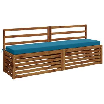 Bankkissen SOEST 2 stk. 100 % Polyester Himmelblau