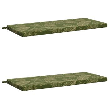 2-teilige Bankkissen SOEST 2 stk. 100 % Polyester Blattdesign