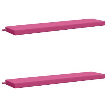 2-teilige Bankkissen SOEST 2 stk. 100 % Polyester Rosa