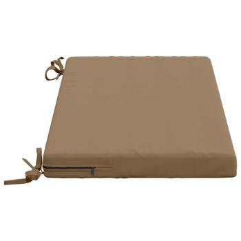 Bankkissen SOEST 2 stk. 100 % Polyester Taupe 60 x 40 x 5 cm