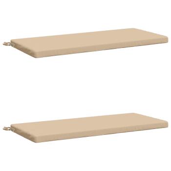 2-teilige Bankkissen SOEST 2 stk. 100 % Polyester Creme