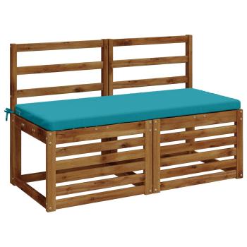 2-teilige Bankkissen SOEST 2 stk. 100 % Polyester Türkis