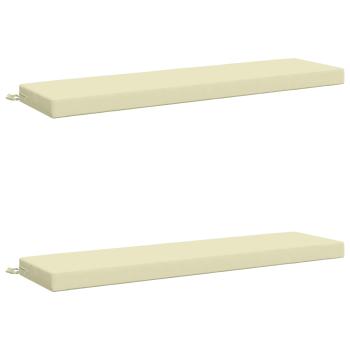 2-teilige Bankkissen SOEST 2 stk. 100 % Polyester Creme