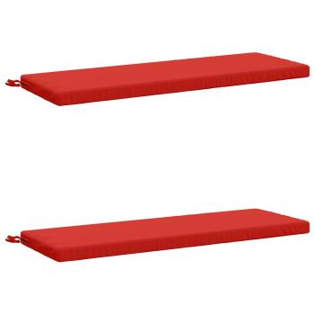 ARDEBO.de - 2-teilige Bankkissen SOEST 2 stk. 100 % Polyester Rot