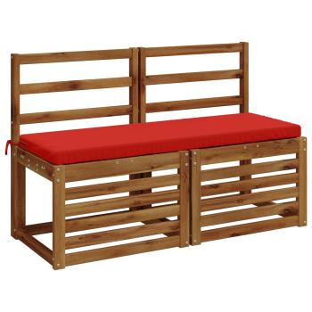 2-teilige Bankkissen SOEST 2 stk. 100 % Polyester Rot