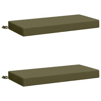 ARDEBO.de - 2-teilige Bankkissen SOEST 2 stk. 100 % Polyester Olivgrün