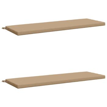 2-teilige Bankkissen SOEST 2 stk. 100 % Polyester Sand