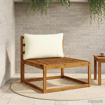ARDEBO.de - 1-teiliges Rücken-Kissen PUTTEN 100 % Polyester Creme