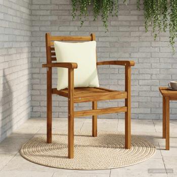 ARDEBO.de - 1-teiliges Rücken-Kissen PUTTEN 100 % Polyester Creme