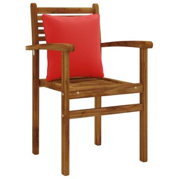 4-teilige Rücken-Kissen PUTTEN 4 pcs 100 % Polyester Rot