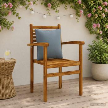ARDEBO.de - 4-teilige Rücken-Kissen PUTTEN 4 pcs 100 % Polyester Blau