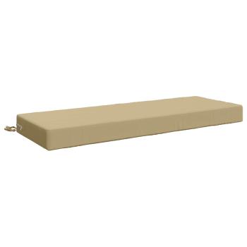 ARDEBO.de - Sitzkissen SOEST 100 % Polyester Beige 120 x 40 x 10 cm