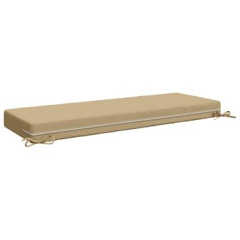 Sitzkissen SOEST 100 % Polyester Beige 120 x 40 x 10 cm