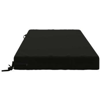 Sitzkissen SOEST 100 % Polyester Schwarz 120 x 60 x 10 cm