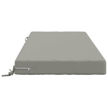 Sitzkissen SOEST 100 % Polyester Grau 120 x 60 x 10 cm