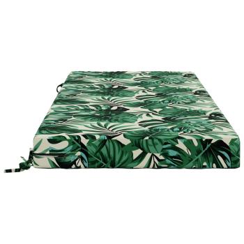 Sitzkissen SOEST 100 % Polyester Blattmuster 120 x 80 x 10 cm