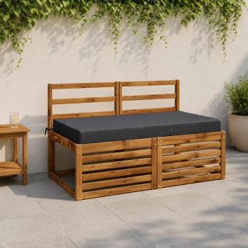 ARDEBO.de - Sitzkissen SOEST 100 % Polyester Dunkelblau 120 x 80 x 10 cm