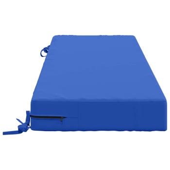 Sitzkissen SOEST 100 % Polyester Königsblau 120 x 40 x 10 cm