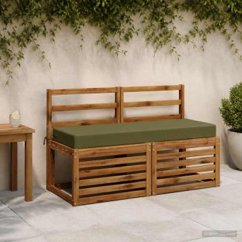 ARDEBO.de - Sitzkissen SOEST 100 % Polyester Olivgrün 120 x 40 x 10 cm