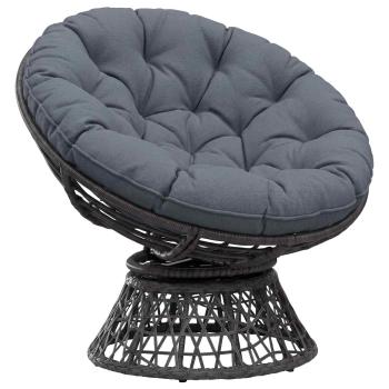 Hängesessel-Kissen VIANEN 100 % Polyester Blau Ø 60 x 10 cm