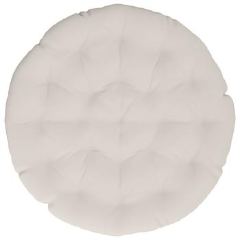 Papasan-Sessel-Kissen VIANEN 100 % Polyester Weiß Ø 100 x 12 cm