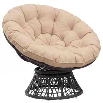 Papasan-Sessel-Kissen VIANEN 100 % Polyester Creme