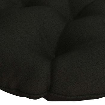 Hängesessel-Kissen VIANEN 100 % Polyester Schwarz Ø 40 x 10 cm
