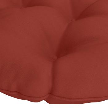 Papasan-Sessel-Kissen VIANEN 100 % Polyester Rot Ø 120 x 12 cm