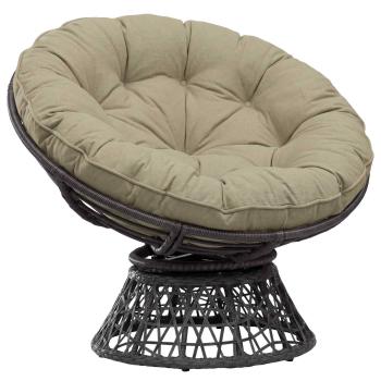 Hängesessel-Kissen VIANEN 100 % Polyester Hellgrün Ø 45 x 10 cm