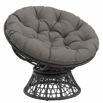 Hängesessel-Kissen VIANEN 100 % Polyester Grau Ø 80 x 12 cm