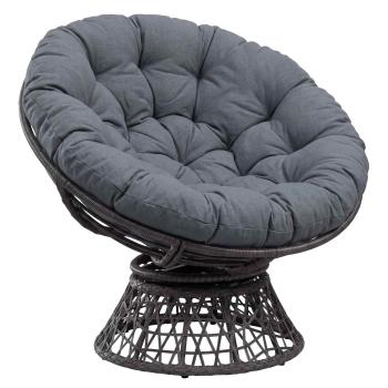 Papasan-Sessel-Kissen VIANEN 100 % Polyester Blau Ø 100 x 12 cm