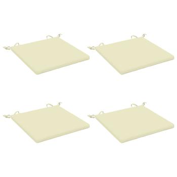 4-teilige Sitzkissen SOEST 4 stk. 100 % Polyester Creme