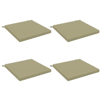 4-teilige Sitzkissen SOEST 4 stk. 100 % Polyester Hellgrün