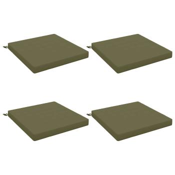 Sitzkissen SOEST 4 stk. 100 % Polyester Olivgrün 80 x 80 x 7 cm