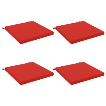 4-teilige Sitzkissen SOEST 4 stk. 100 % Polyester Rot
