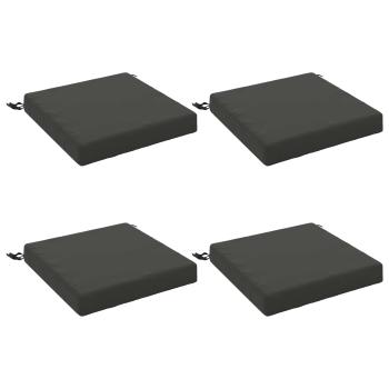 4-teilige Sitzkissen SOEST 4 stk. 100 % Polyester Anthrazit