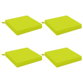 Sitzkissen SOEST 4 stk. 100 % Polyester Hellgrün 40 x 40 x 7 cm