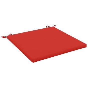 ARDEBO.de - 1-teiliges Sitzkissen SOEST 100 % Polyester Rot 60 x 60 x 3 cm