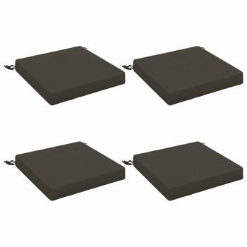 4-teilige Sitzkissen SOEST 4 stk. 100 % Polyester Anthrazit
