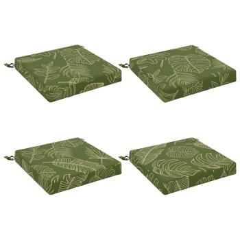 Sitzkissen SOEST 4 stk. 100 % Polyester Blattdesign