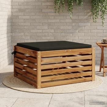 ARDEBO.de - Sitzkissen SOEST 100 % Polyester Schwarz 80 x 80 x 3 cm