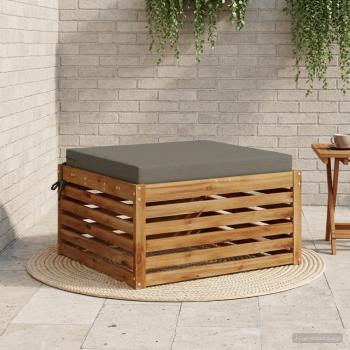 ARDEBO.de - 1-teiliges Sitzkissen SOEST 100 % Polyester Grau 70 x 70 x 7 cm