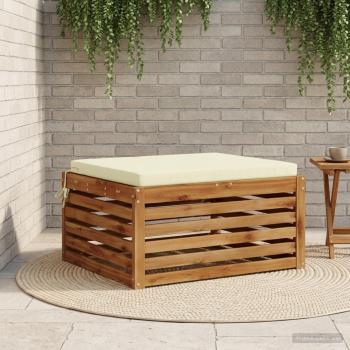 ARDEBO.de - 1-teiliges Sitzkissen SOEST 100 % Polyester Creme