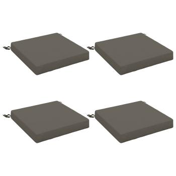 4-teilige Sitzkissen SOEST 4 stk. 100 % Polyester Grau