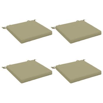 Sitzkissen SOEST 4 stk. 100 % Polyester Hellgrün 40 x 40 x 5 cm