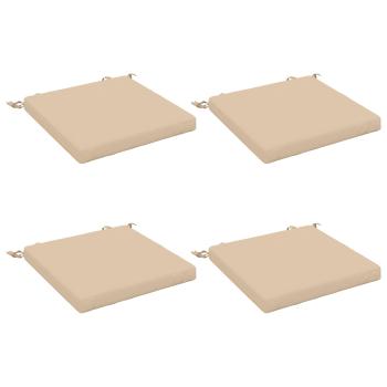 4-teilige Sitzkissen SOEST 4 stk. 100 % Polyester Creme