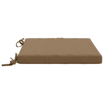 4-teilige Sitzkissen SOEST 4 stk. 100 % Polyester Taupe